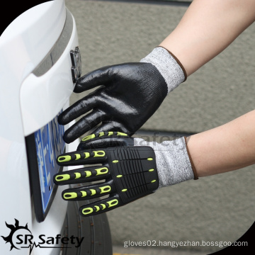 SRSAFETY TPR sewing hand protection rigging work glove